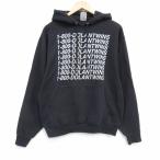 L/ б/у одежда Jerseys длинный рукав тренировочный Parker мужской 00 годы 00s DOLANTWINS чёрный 25dec12