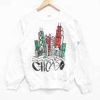 [20%OFF]S/ б/у одежда American Apparel длинный рукав тренировочный мужской Chicago вырез лодочкой белый 25dec12 2OF