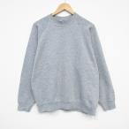 XL/ б/у одежда фрукты ob The салон длинный рукав тренировочный мужской 00 годы 00s одноцветный la gran вырез лодочкой серый ...25dec13