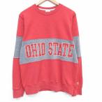 L/ б/у одежда длинный рукав тренировочный мужской o высокий o вырез лодочкой USA производства красный др. 25dec18