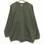 XL/ б/у одежда Lee Lee длинный рукав тренировочный мужской 90 годы 90s талон Tackey застежка с планкой USA производства зеленый 26jan07