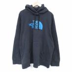 ショッピング古着 XL/古着 ノースフェイス 長袖 スウェット パーカー メンズ ビッグロゴ 大きいサイズ 黒 26jan15