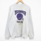 XL/ б/у одежда фрукты ob The салон длинный рукав тренировочный мужской 90 годы 90s little Hawk s большой размер вырез лодочкой USA производства незначительный серый ...26ma