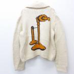 XL/古着 長袖 ニット カーディガン カウチン セーター 70s ショールカラー タロン 生成り 【spe】 20jan30 中古 メンズ トップス