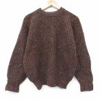 ショッピング古着 L/古着 ギャップ GAP 長袖 セーター メンズ 80年代 80s 無地 ウール ラグラン クルーネック 茶他 spe 26jan30