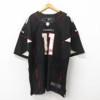XL/古着 ナイキ NIKE 半袖 フットボール Tシャツ メンズ NFL アリゾナカージナルス ラリーフィッツジェラルド 11 大きいサイズ ロング丈 メ