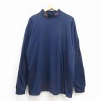 XL/古着 ナイキ NIKE 長袖 ビンテージ Tシャツ メンズ 00年代 00s カンザスシティジェイホークス 大きいサイズ モックネック ハイネック 紺