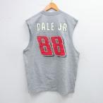 [20%OFF]XL/ б/у одежда безрукавка футболка мужской NASCAR mountain te.-tei искусственная приманка n Heart Junior 88 вырез лодочкой серый ...2OF