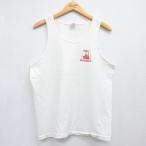 L/ б/у одежда фрукты ob The салон Vintage майка мужской 90 годы 90s BOATMENS хлопок вырез лодочкой USA производства белый 26jun04