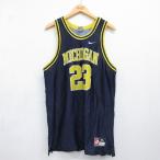 XL/ б/у одежда Nike NIKE Vintage майка мужской 90 годы 90smisi gun 23 сетка земля длинный длина хлопок темно-синий форма ge-