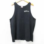 XL/ б/у одежда Wilson Vintage майка мужской большой размер хлопок вырез лодочкой USA производства черный 26jul10