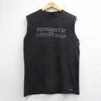 M/ б/у одежда Jean спорт безрукавка Vintage футболка мужской 00 годы 00s Louis Bill колледж вырез лодочкой черный 26jul16