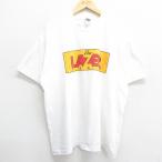 XL/古着 フルーツオブザルーム 半袖 ビンテージ Tシャツ メンズ 90s LAZER バスケットボール クルーネック 白 ホワイト 24mar29 中古