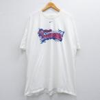 XL/古着 ナイキ NIKE 半袖 ビンテージ Tシャツ メンズ 00s NBA デトロイトピストンズ 大きいサイズ ロング丈 コットン クルーネック 白 ホ