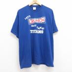 XL/古着 ジャージーズ 半袖 ビンテージ Tシャツ メンズ 00s CRUNCH クルーネック 青 ブルー 25apr15 中古