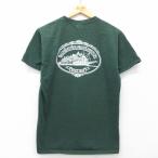 M/古着 フルーツオブザルーム 半袖 ビンテージ Tシャツ メンズ 00s 船 デルタクイーン コットン クルーネック 緑 グリーン 25may28 中古