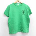 M/古着 半袖 ビンテージ Tシャツ メンズ 70s マンチェスター 大学 コットン クルーネック 緑 グリーン 25jul11 中古