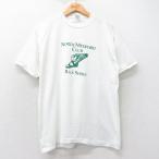 L/古着 半袖 ビンテージ Tシャツ メンズ 90s ウイングフット クルーネック 白 ホワイト spe 25jul25 中古