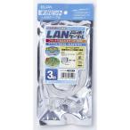 ELPA утро день электро- контейнер CAT6 Flat 3M 4901087161003 LAN-FT1030(W)