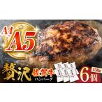 ふるさと納税 【箸を入れると溢れ出る肉汁をご自宅で】佐賀牛ハンバーグ 150ｇ×6個【がばいフーズ】A5 A4 佐賀牛 ハンバーグ[HCS020] 佐賀県江北町