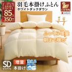 洗える 羽毛布団 セミダブル 本掛け 増量 冬