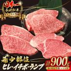 牛肉ステーキ ヒレ イチボ ランプ 総計900g