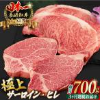 サーロイン と ヒレステーキ 計700g