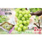 ふるさと納税 【2026年9月下旬以降発送】[農家直送]厳選シャインマスカット2kg箱[持田農園] 島根県出雲市