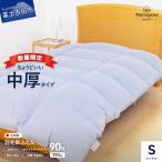 掛け布団 羽毛 ちょうどいい中厚タイプ ライトグレー