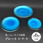 プレート 大 中 小 各2 計6点 つや有 食器 皿
