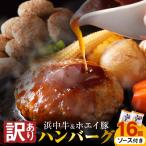 浜中牛とホエイ豚のハンバーグ 16個