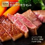 黒島アーサ牛セット ハンバーグ サーロイン