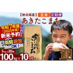 ふるさと納税 ※令和6年産 新米予約※《定期便10ヶ月》秋田県産 あきたこまち 100kg【玄米】(5kg小分け袋) 2024年産 お届け周期調整可能 隔月.. 秋田県北秋田市