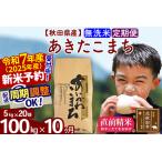 ふるさと納税 ※令和6年産 新米予約※《定期便10ヶ月》秋田県産 あきたこまち 100kg【無洗米】(5kg小分け袋) 2024年産 お届け周期調整可能 隔.. 秋田県北秋田市