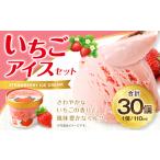 ショッピングふるさと納税 アイス ふるさと納税 弘乳舎 いちごアイス 30個セット 合計3.3L アイスクリーム カップアイス アイス 大容量 ファミリーパック 熊本県熊本市