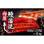 うなぎ 蒲焼き 特大 鰻 200g×20尾