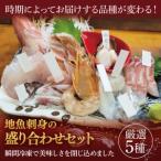 旬の鮮魚等 地魚刺身盛り合わせセット 厳選5種