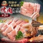 飛騨牛 &amp; 結旨豚 定期便 3回 お届け