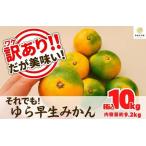 ふるさと納税 訳あり ゆら早生 みかん 箱込10kg(内容量 9.2kg)サイズミックス 有田みかん 和歌山県産 【みかんの会】 和歌山県有田川町