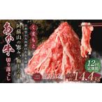 牛肉 12回定期便 くまもと あか牛 切り落とし 1.2kg