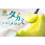 ふるさと納税 先行予約 タカミメロン 5kg 3〜5玉 水野農園 6月中下旬より7月順次発送 メロン めろん 先行受付 フルーツ 果物 お中元 お取り寄.. 愛知県田原市