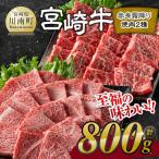 宮崎牛赤身霜降り すきしゃぶ2種 800g