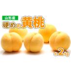 ふるさと納税 山形産 硬めの黄桃 約2kg(4〜9玉)秀品 【令和7年産先行予約】FS23-778 くだもの 果物 フルーツ 山形 山形県 山形市 2025年産 山形県山形市