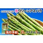 ふるさと納税 【先行予約／令和8年産】北海道岩見沢産　春グリーンアスパラ　2Lサイズ 1kg【41103】a129-003 北海道岩見沢市