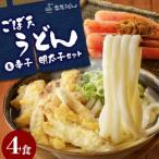 立花うどんのごぼ天うどん4食と自家製明太子300g