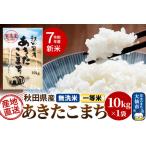 ふるさと納税 新米 米 令和7年産 秋田県産あきたこまち 一等米 農家直送 無洗米10kg 内小友ファーム 秋田県大仙市