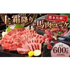 熊本 馬刺し 上霜降り トロ 馬肉ユッケ 合計 600g