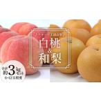 ふるさと納税 【先行予約 2025年度発送】♪フルーツ王国山形♪白桃・和梨セット メロン デザート フルーツ 果物 くだもの 果実 食品 山形県 FSY-1135 山形県