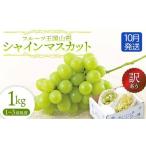 ふるさと納税 【先行予約 2026年度発送】♪フルーツ王国山形♪訳ありシャインマスカット1kg 10月発送 マスカット ぶどう ブドウ 葡萄 デザート フルー.. 山形県