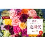 薔薇のアレンジメント定期便 6回定期便
